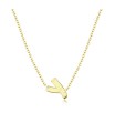 Silver Initial Letter Necklace Y SPE-5565